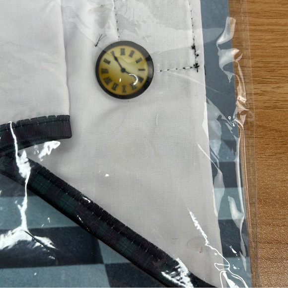 Alice In Wonderland White Rabbit Costume Wrist Cuffs and Bowtie Cosplay NEW - Picture 9 of 12